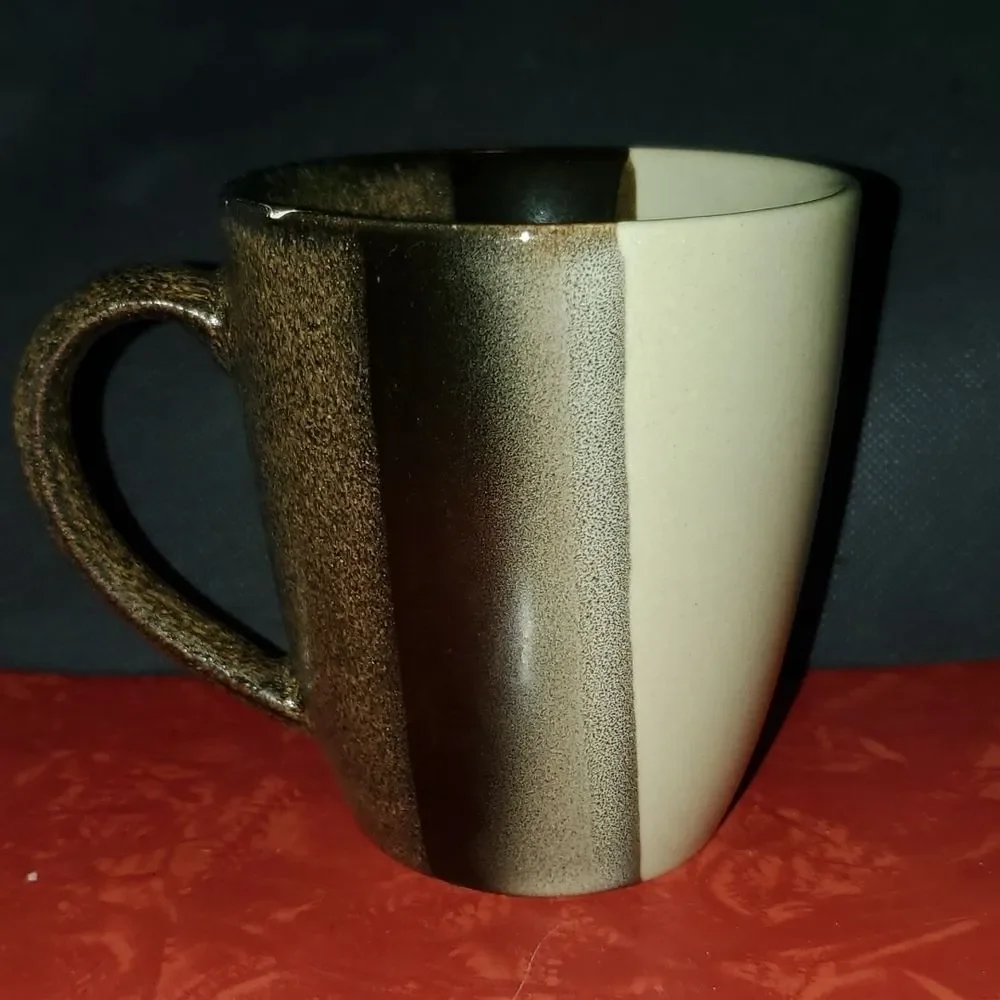 Sango 4828 Tri Black Cup Mug 12 oz